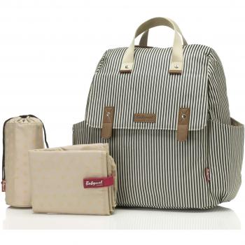 babymel Mochila para pañales de 4 en 1 Robyn Navy Stripe