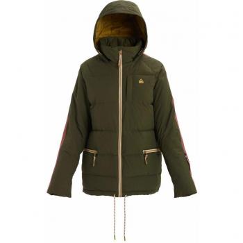 Burton Chaqueta de snowboard Keelan para mujer, Mujer, verde/rosa, extra-large