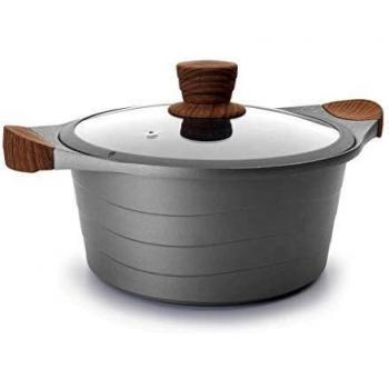 Cacerola con tapa STILO aluminio fundido de Lacor