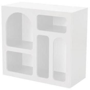 Consola Blanca LUELA con 5 Estantes