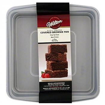 Wilton 2105-9199 - Molde cuadrado para brownies, 22,9 x 22,9 cm