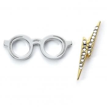 Set de Pins Harry Potter con Gafas y Relámpago