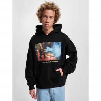 Mister Tee Ultraheavy Oversize Hoodie - Scarface Little Friend, Black, 4XL