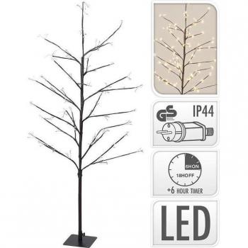 ?rbol de Navidad LED 240 luces 120 cm - Blanco cálido