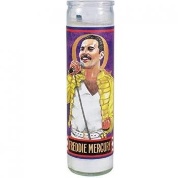 Freddie Mercury - Vela secular de cristal para oración