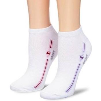 Kindy - Calcetines para mujer, talla 37/41 - talla francesa, color blanco
