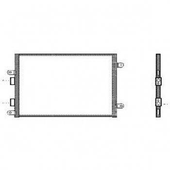 Condensador de aire acondicionado VAN WEZEL 01005077, aluminio sin deshidratador
