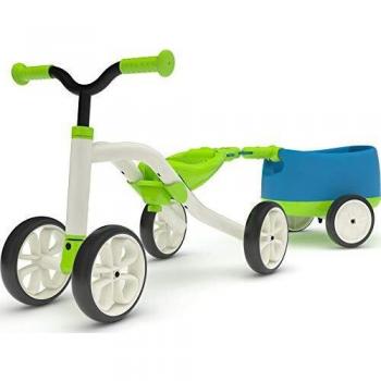 Chillafish CPQT01LIM Quadie + TRAILIE: 4 Ruedas Grow-with-Me Ride-On Quad y Remolque Combo, Lima