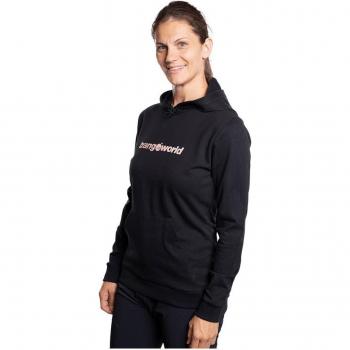 Sudadera de mujer Sousa Trangoworld - Sudadera de montaña, color negro, diseñada para actividades al aire libre, con tejido transpirable y ligero, ajuste cómodo y estilo moderno