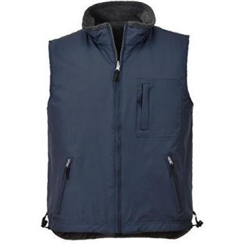 Portwest Men's Fleece Lined Reversible Bodywarmer - Navy XS to 4XL