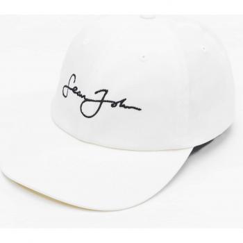Gorra Curva Strapback Sean John Script Logo Off White, tipo de producto: gorra, características: diseño curva, cierre strapback, color off white, logo script de Sean John