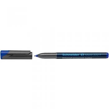 Marcador Permanente Schneider Maxx 222 F, 0.7 mm, Color Azul