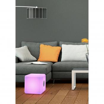 BigBen CBLIGHTSPKL - Altavoz exterior con Bluetooth, luminoso, tamaño grande, color blanco