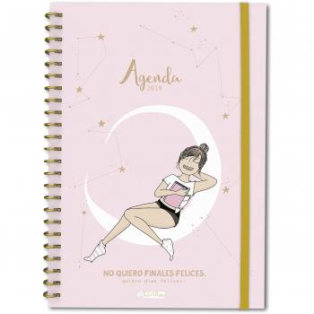 Agenda anual semana/vista Clarilou 2019: No quiero finales felices, quiero días felices - Clarilou