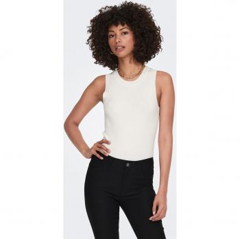 Top Mujer Jdy Modelo Aya Sin Mangas Color Crudo