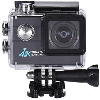 Andoer 2.0 LCD Acción Cámara Deportiva Wifi Ultra HD 4K 16MP 1080P 30FPS 60FPS 4X Zoom Amplio de 170 grados de Lente-Apoyo Rotación de Imagen Impermeable 30M Tiempo Coche DVR DV Cam Buceo