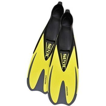 SEAC Speed Aleta con Zapato Cerrado, Unisex, Amarilllo, 29-31