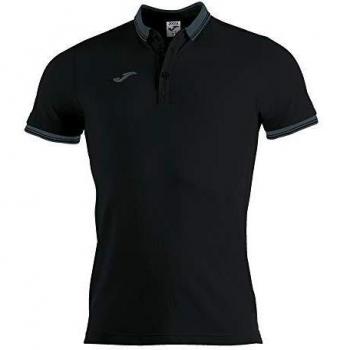 Joma Bali II Short Sleeve Polo Shirt for Men - Black