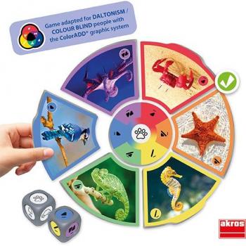 Juego educativo Colour for All - Colores Primarios y Secundarios, dimensiones 20x13x6 cm