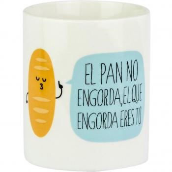 Mr. Wonderful Taza Pan no engorda, el Que engorda Eres tú