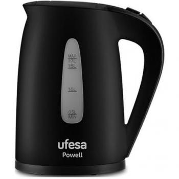 Hervidor de Agua Ufesa UFE-8422160056512, capacidad 1,7L, color negro, potencia 2200 W