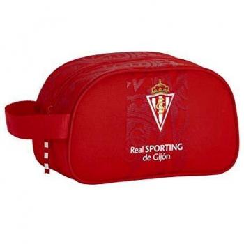 Mochila Escolar Infantil Mediano con Asa de Real Sporting de Gijón Oficial, 260x120x150mm