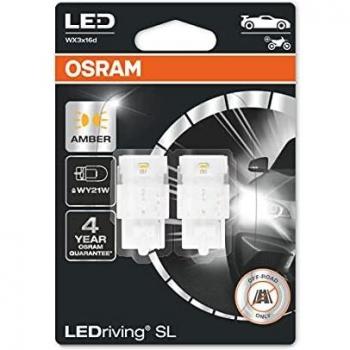 Bombillas LED intermitentes OSRAM LEDriving SL WY21W Ámbar 12V 1,3W - Paquete de 2