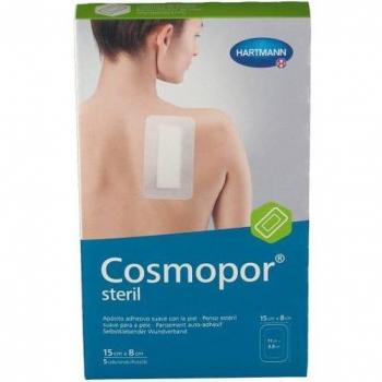 Cosmopor Silicone Apósito Estéril 15cm x 8cm Caja de 5 Unidades
