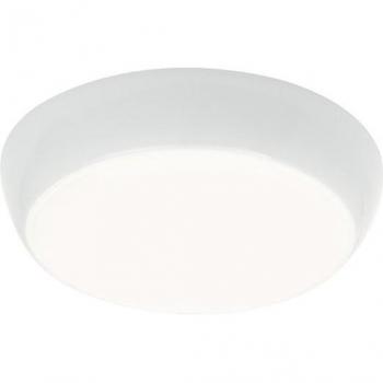 Plafón Vigor LED Microwaves 16W Redondo Empotrado IP44 Policarbonato Blanco Brillo