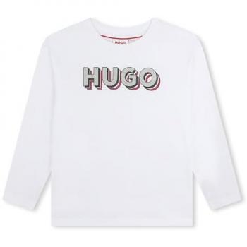Camiseta de niña 100% algodón de manga larga Hugo G00206