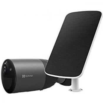 EZVIZ 4MP 2.5K Cámara de Vigilancia Batería Recargable 10400mAh y Panel Solar, Duración de 270 Días, Detección de Personas, Visión Nocturna en Color, Incorporada con Almacenamiento 32GB eMMC, BC1C+SP
