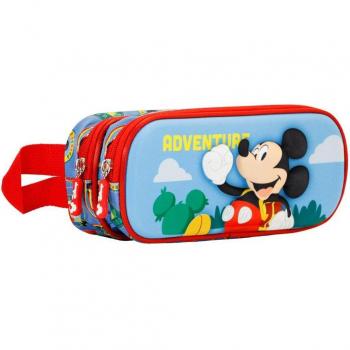 Estuche Portatodo Doble 3D Mickey Mouse Adventure Karactermania Multicolor