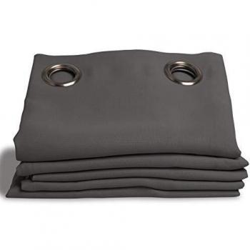 Cortina opaca con ollaos gris 140x260 Moondream