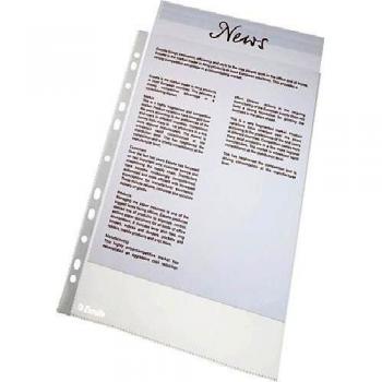 Funda multitaladro Esselte PP 40µ A4 11 taladros refuerzo (100)