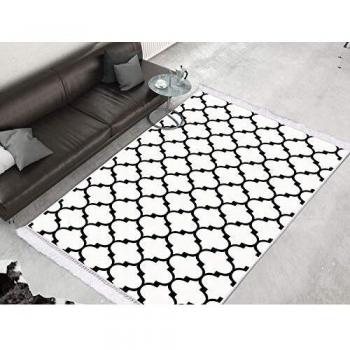 Homemania HALI-42376 - Alfombra Estampada Lily 5 Estampada, Moderna, Multicolor en Tela, 160 x 230 cm