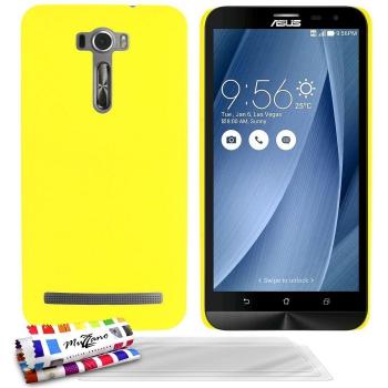 Muzzano F3164379 - Funda para ASUS ZenFone 2 Laser 6.0 / ZE601KL + 3 protecciones de pantalla, color amarillo
