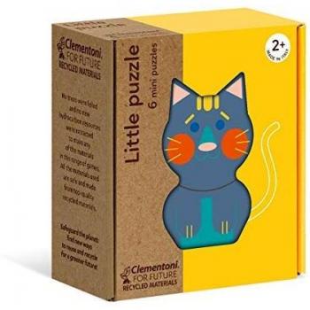 Clementoni Play for Future 6 Puzles de Animales, Multicolor