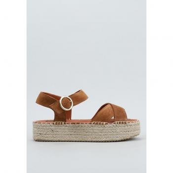 Sandalia de plataforma Senses & Shoes AVELLANA Camel mujer 37 Spring/Summer 23