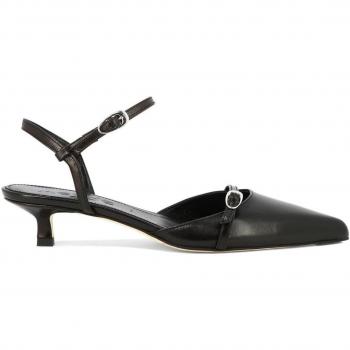 Aeyde Women's Melia Slingbacks Pumps in Black, Size 36, MELIANAPPA Color LEATHER, Color BLACK