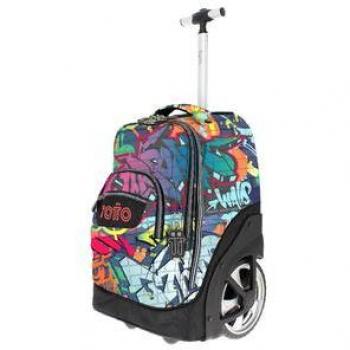 Mochila escolar con ruedas TOTTO Graffiti Papel-6JO