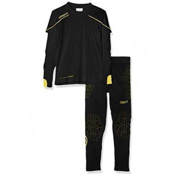 uhlsport Stream 22 Torwart-Set Junior Portero, Unisex niños, Black/Fluo Yellow, 116