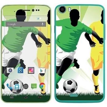 Royal adhesivo RS.100709 adhesivo para Wiko Lenny con diseño soccer player regate a ball