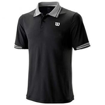 Wilson M Star Tipped Polo, Hombre, Black, L