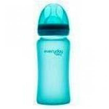 Biberones de Cristal-Color Azul- 240ml