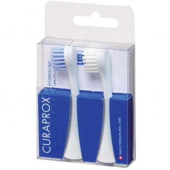 Curaprox Hydrosonic Pro Sensitive Cabezal 2uds - Cabezal de recambio para cepillo de dientes sónico, incluye 2 unidades, diseñado para una limpieza suave y efectiva, ideal para encías sensibles
