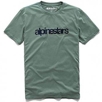 Alpinestars Heritage Word Premium Camiseta, Verde Salvia, XL para Hombre