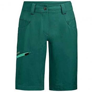 VAUDE Skarvan Bermuda Shorts Pantalones Cortos para Mujer, Níquel Verde, 38