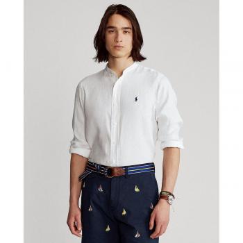 Camisa de hombre Polo Ralph Lauren de lino Slim Fit en color blanco