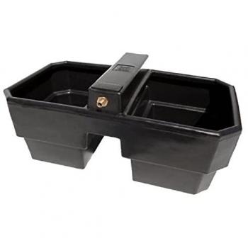 Bebedero DT20 de Polietileno para Caballos con Doble Desagüe y Boya Alta Presión, 2 Cuencos de 50 L/u (100 L total)