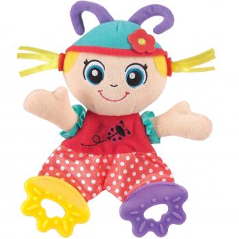 Playgro 0183154 - Mantita mordedor, diseño Lulu Ladybird